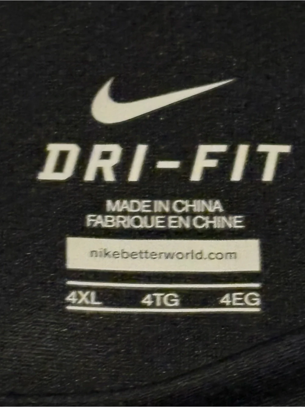 Men’s Nike Dri‑Fit Short Sleeve Performance Tee – Size 4XL